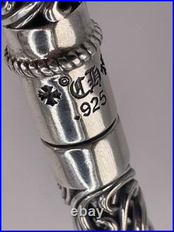 Chrome Hearts Ball Point Pen Sterling Silver Dagger Cap Classic Style Heavy Pen