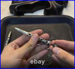 Chrome hearts sterling silver ballpoint pen carving pen