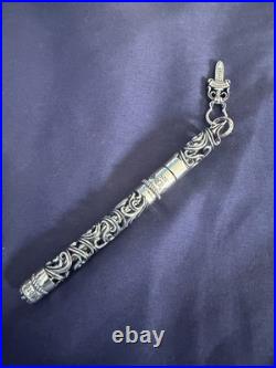 Chrome hearts sterling silver ballpoint pen carving pen G2U