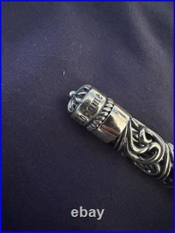 Chrome hearts sterling silver ballpoint pen carving pen G2U