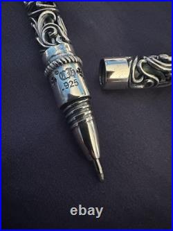 Chrome hearts sterling silver ballpoint pen carving pen G2U