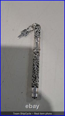 Chrome hearts sterling silver ballpoint pen carving pen G2U