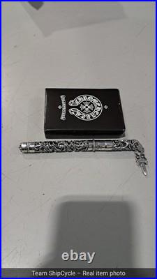 Chrome hearts sterling silver ballpoint pen carving pen G2U