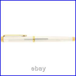 Circa 1997 Waterman Gentleman Sterling Silver Fluted Rollerball Pen Mint In Box