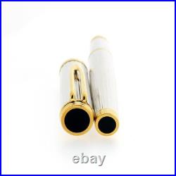 Circa 1997 Waterman Gentleman Sterling Silver Fluted Rollerball Pen Mint In Box