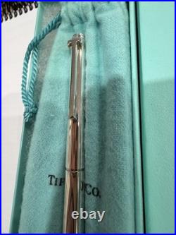 Classic Tiffany & Co T Clip Sterling Silver 925 Pen With Pouch