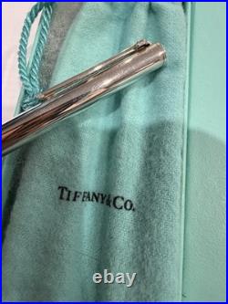 Classic Tiffany & Co T Clip Sterling Silver 925 Pen With Pouch