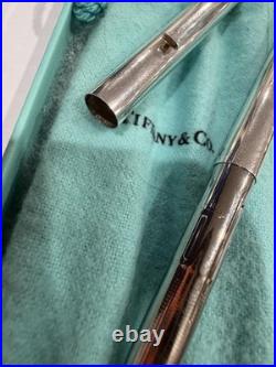 Classic Tiffany & Co T Clip Sterling Silver 925 Pen With Pouch