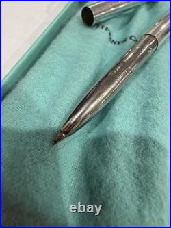 Classic Tiffany & Co T Clip Sterling Silver 925 Pen With Pouch