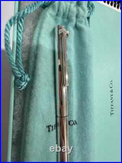 Classic Tiffany & Co T Clip Sterling Silver 925 Pen With Pouch