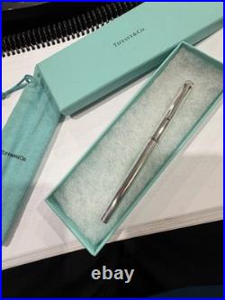 Classic Tiffany & Co T Clip Sterling Silver 925 Pen With Pouch
