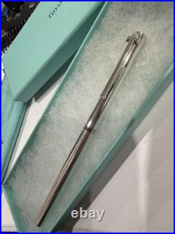 Classic Tiffany & Co T Clip Sterling Silver 925 Pen With Pouch