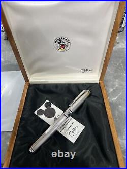 Colibri Mickey Mouse LE Sterling Silver Fountain Pen Box Has Been Fixed Used Pen