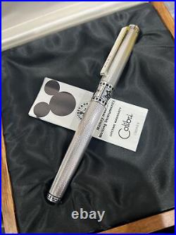 Colibri Mickey Mouse LE Sterling Silver Fountain Pen Box Has Been Fixed Used Pen