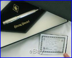 Conway Stewart Sterling Silver Churchill Fountain Pen Rare Limited Edition