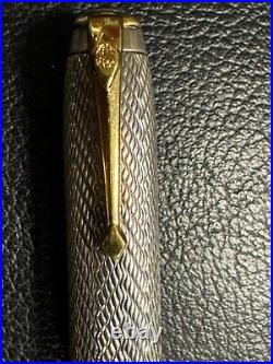 Conway Stewart Sterling Silver Dinkie Ball Point Pen