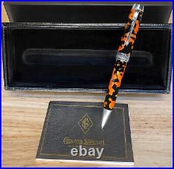 Conway Stewart Sterling Silver Duro Lava Ballpoint Pen with box & papers