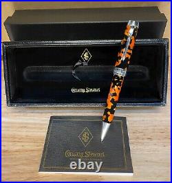 Conway Stewart Sterling Silver Lava Duro Ballpoint Pen with box & papers