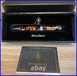 Conway Stewart Sterling Silver Lava Duro Ballpoint Pen with box & papers