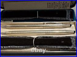 Cross. 925 solid sterling silver Pen set! His & Hers. Vintage 1967