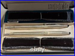 Cross. 925 solid sterling silver Pen set! His & Hers. Vintage 1967