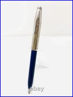 Cross Century II Ballpoint Pen Sterling Silver & Lacq Blue 462wg-2 In Box