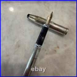 Cross Century II Fountain Pen Sterling Silver Cap & Barrel, Extra Fine 18k Nib Cross Century II Fountain Pen Sterling Silver Cap & Barrel, Extra Fine 18k Nib