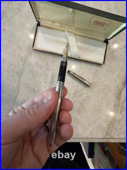 Cross Century II Fountain Pen Sterling Silver Cap & Barrel, Extra Fine 18k Nib