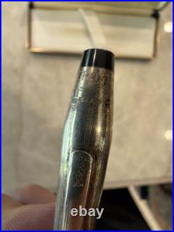 Cross Century II Fountain Pen Sterling Silver Cap & Barrel, Extra Fine 18k Nib