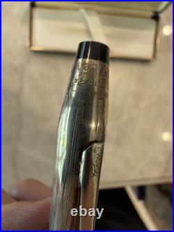 Cross Century II Fountain Pen Sterling Silver Cap & Barrel, Extra Fine 18k Nib
