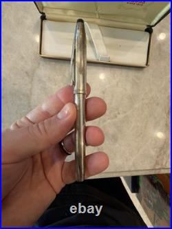 Cross Century II Fountain Pen Sterling Silver Cap & Barrel, Extra Fine 18k Nib
