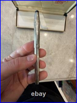 Cross Century II Fountain Pen Sterling Silver Cap & Barrel, Extra Fine 18k Nib
