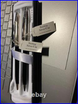 Cross Century II Sterling Silver Ballpoint Pen & 0.5 Pencil Set New In Bx 461wg5