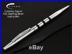 Cross Century Signet Ball Point Pen sterling silver new old stock