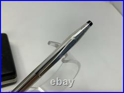 Cross Century Sterling Silver Vintage Ballpoint Pen & Pencil Set With Case