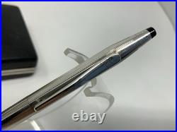 Cross Century Sterling Silver Vintage Ballpoint Pen & Pencil Set With Case