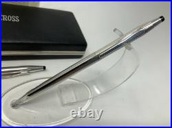 Cross Century Sterling Silver Vintage Ballpoint Pen & Pencil Set With Case