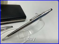 Cross Century Sterling Silver Vintage Ballpoint Pen & Pencil Set With Case
