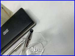 Cross Century Sterling Silver Vintage Ballpoint Pen & Pencil Set With Case