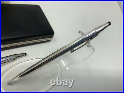 Cross Century Sterling Silver Vintage Ballpoint Pen & Pencil Set With Case