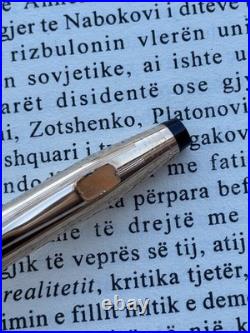 Cross Fountain Pen Sterling Silver 925 Gold Nib 14k 585 M size Made In Ireland