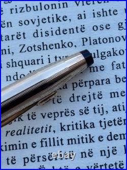 Cross Fountain Pen Sterling Silver 925 Gold Nib 14k 585 M size Made In Ireland