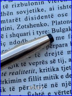 Cross Fountain Pen Sterling Silver 925 Gold Nib 14k 585 M size Made In Ireland