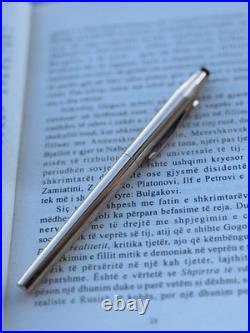 Cross Fountain Pen Sterling Silver 925 Gold Nib 14k 585 M size Made In Ireland