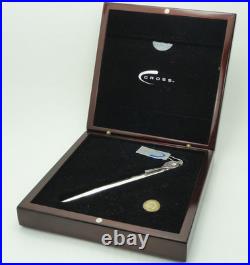 Cross Fountain Pen Sterling Silver Limited Edition 18k Gold New In Box 1371/1954