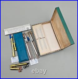 Cross Ladies Sterling Silver Pen & Pencil #3041 in Teal Box + Holder & Refill