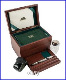 Cross Limited Edition Sterling Silver Fountain Pen & Inkwell New In Original Box