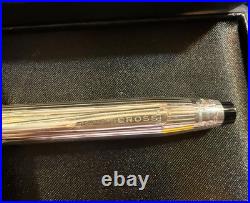Cross Metal Century II Sterling Silver Ballpoint Pen USA Hallmarked
