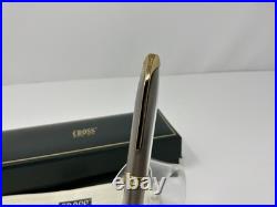 Cross Pinnacle Sterling Silver Ballpoint Pen New In Box New Old Stock