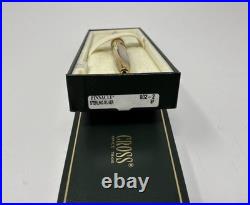 Cross Pinnacle Sterling Silver Ballpoint Pen New In Box New Old Stock